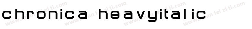 chronica heavyitalic字体转换